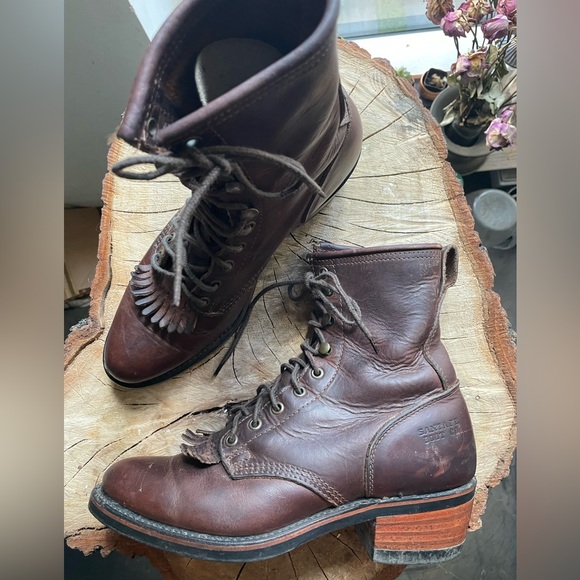 Santa Fe Boot Co. Packers Lace-up Kiltie Boots - Picture 8 of 8